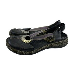 Rieker Caibu Slingback Sandal Flat Schwarz Black Leather Slip On Women 36 US 5.5
